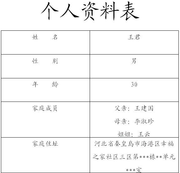 表格