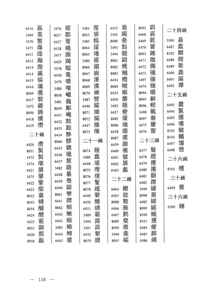 《通用规范汉字表》2013年版