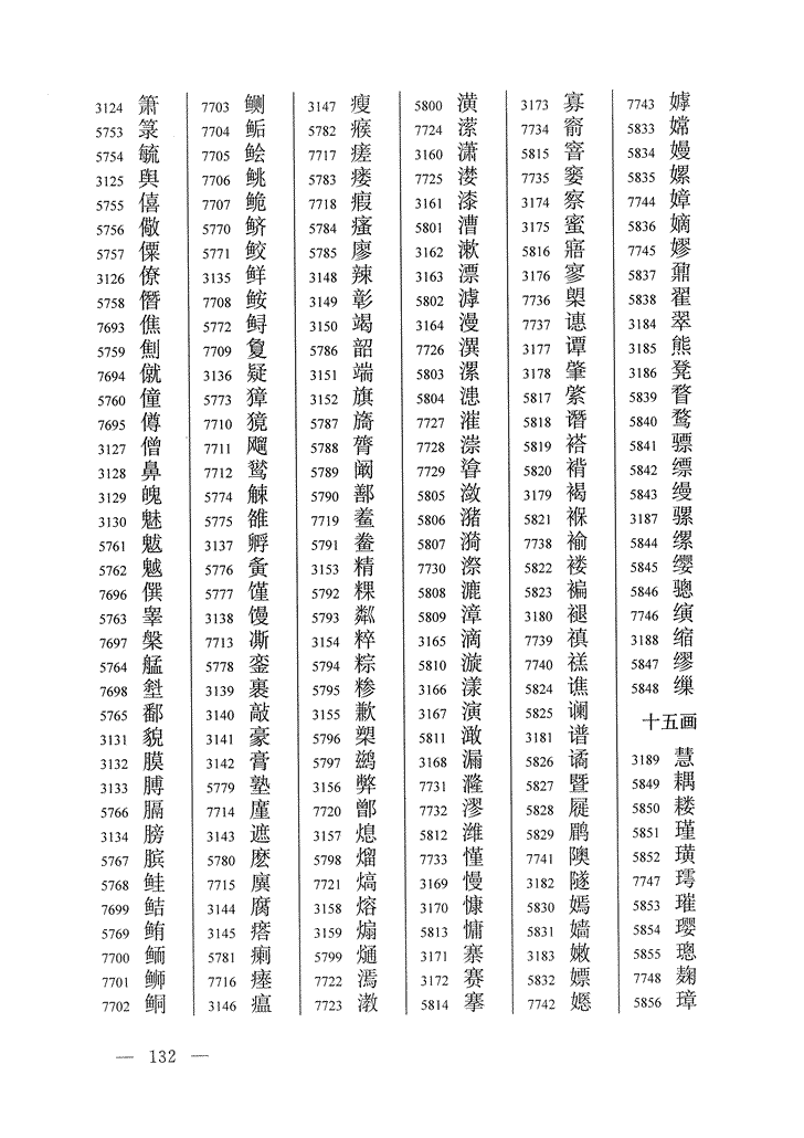 《通用规范汉字表》2013年版