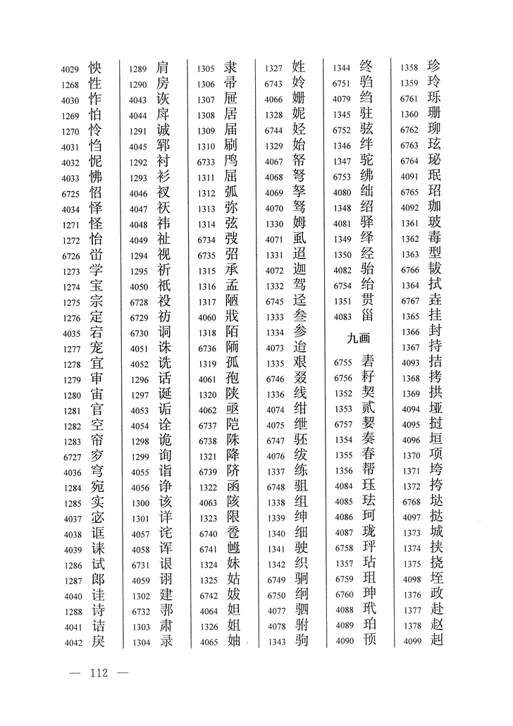 《通用规范汉字表》2013年版