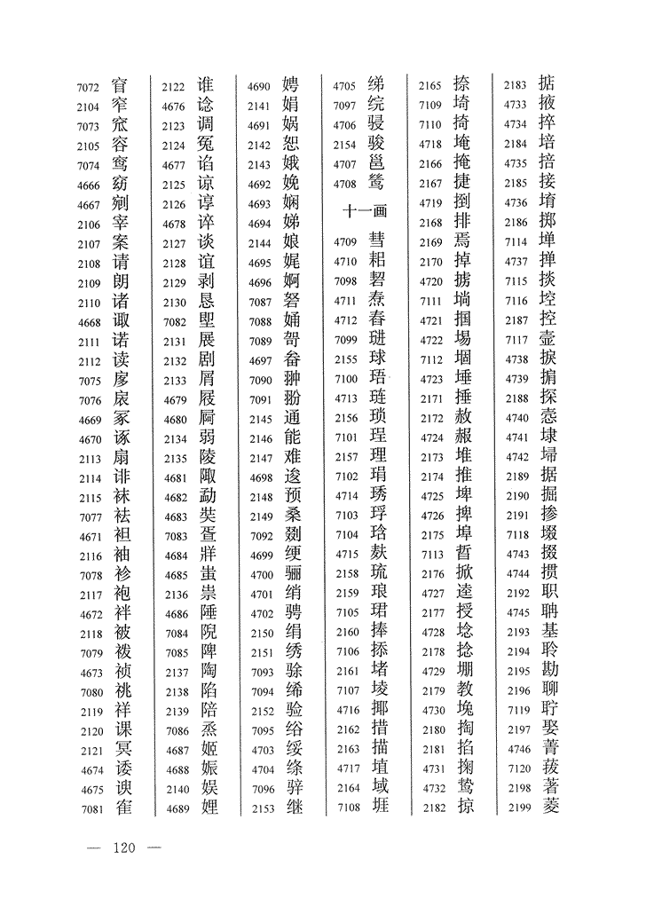 《通用规范汉字表》2013年版