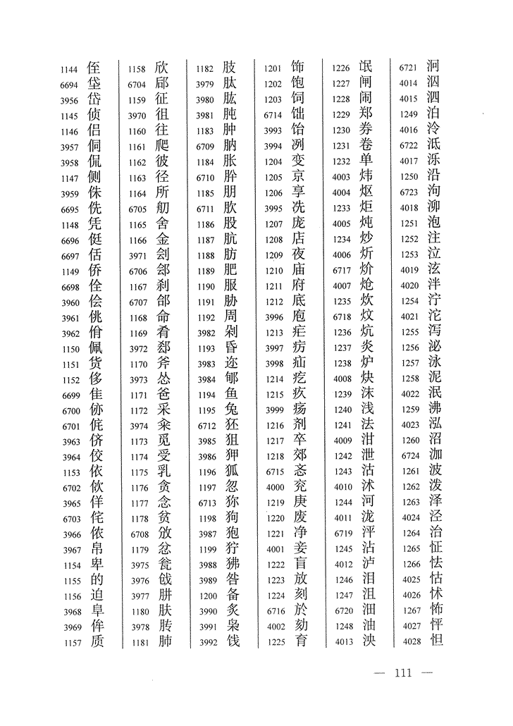 《通用规范汉字表》2013年版