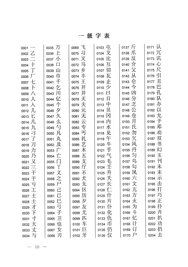 《通用规范汉字表》2013年版
