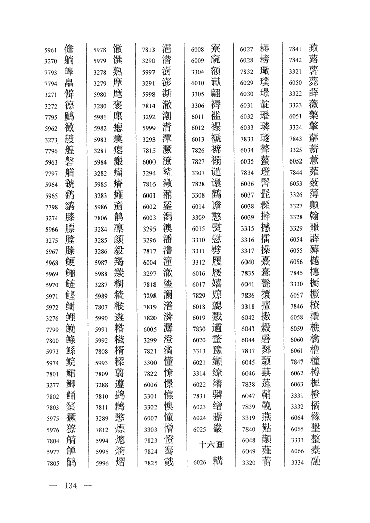 《通用规范汉字表》2013年版