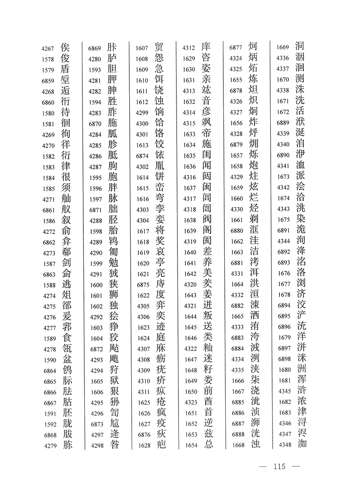 《通用规范汉字表》2013年版