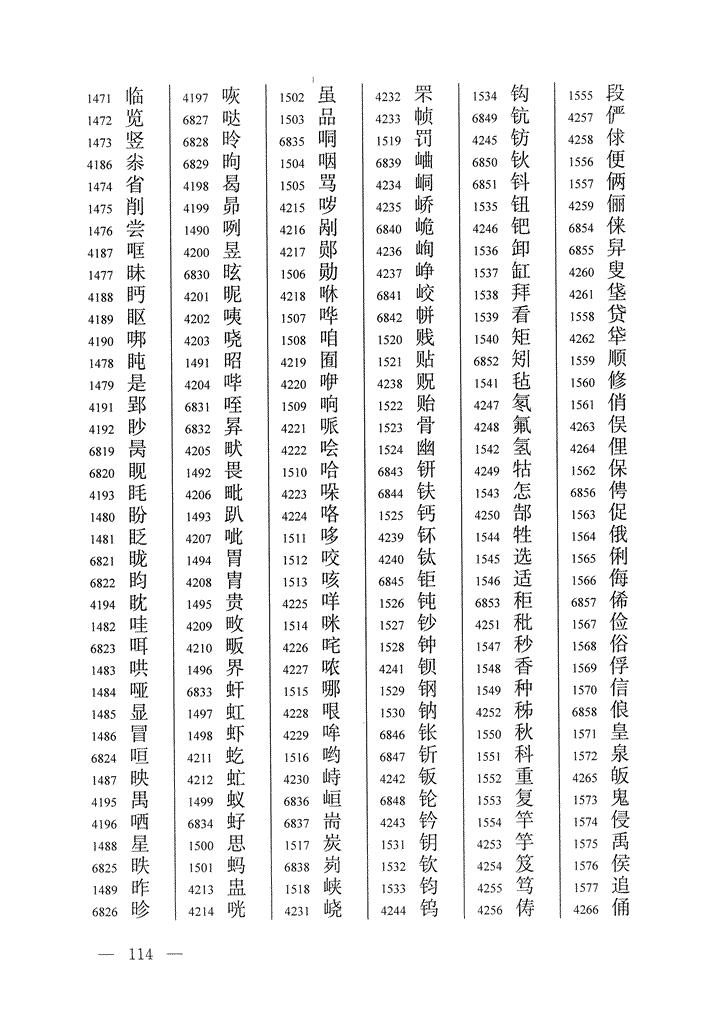 《通用规范汉字表》2013年版